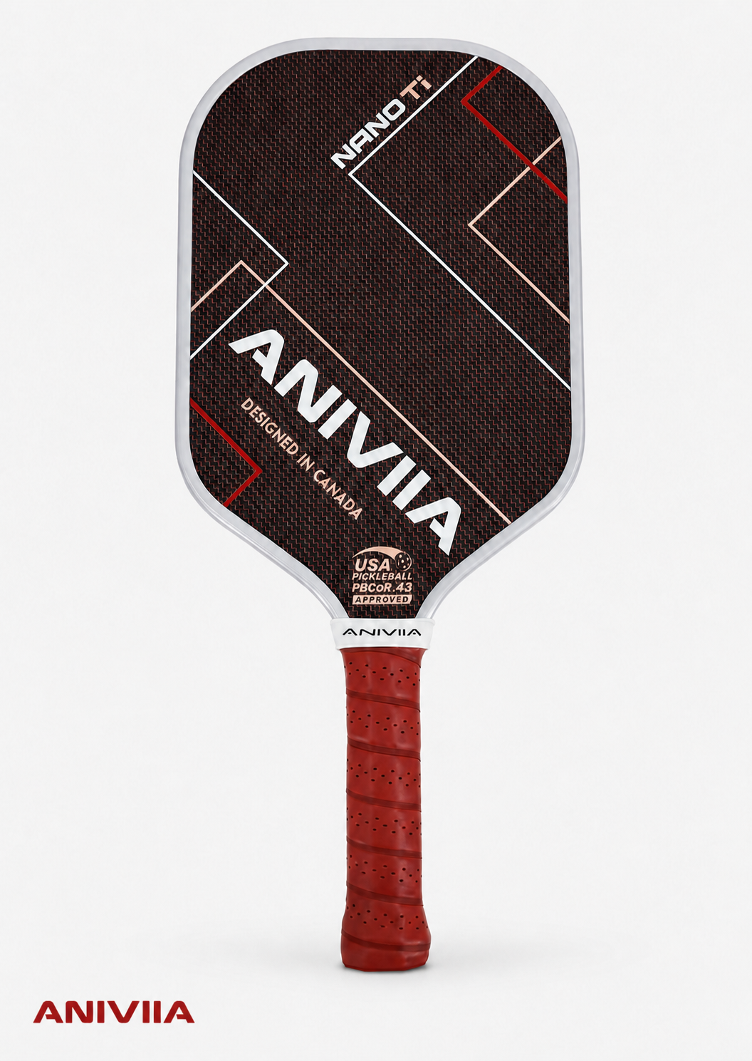 ANIVIIA 球拍｜Nano Ti 紅色 7.9oz (2026 全新 珍珠邊框升級版)